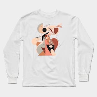 Picasso Style Mother and Toys Long Sleeve T-Shirt